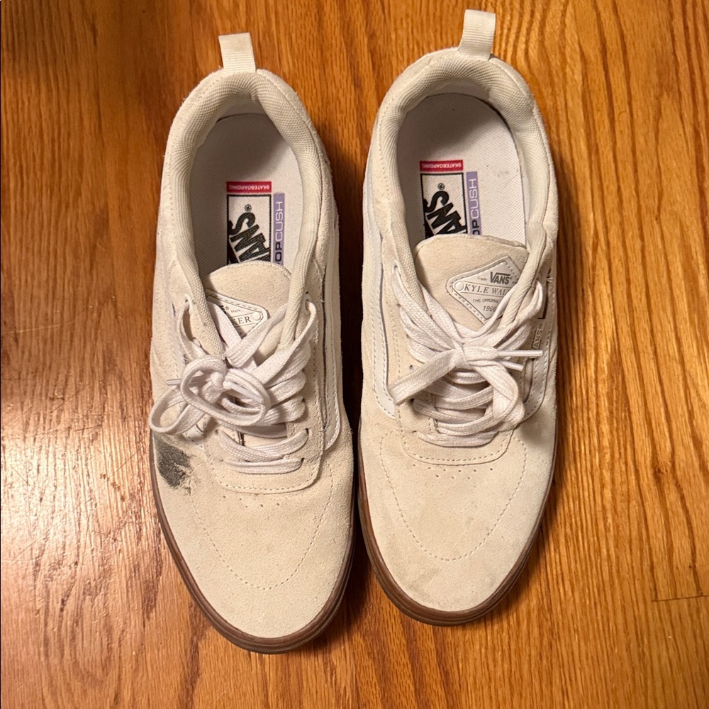 Vans Cream suede Sneakers